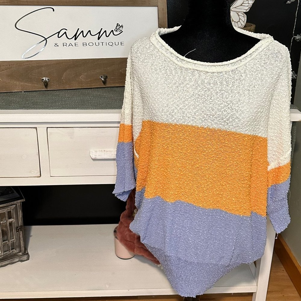 Ease Your Mind Color Block Sweater